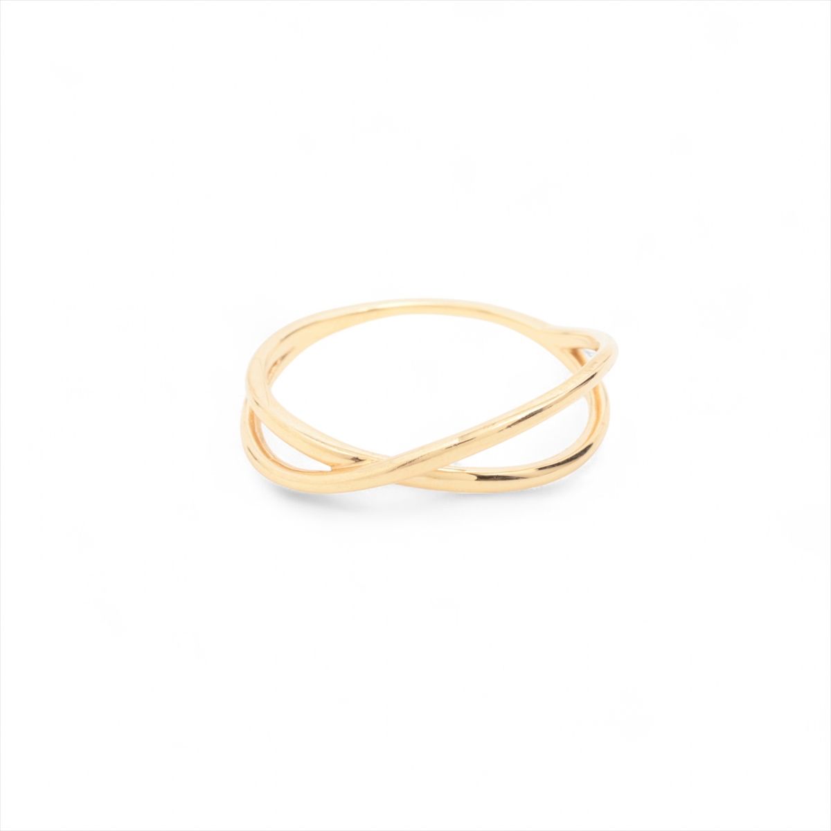 【中古】エテ リング K10(YG) 1.0g 歪み|ALLU 店