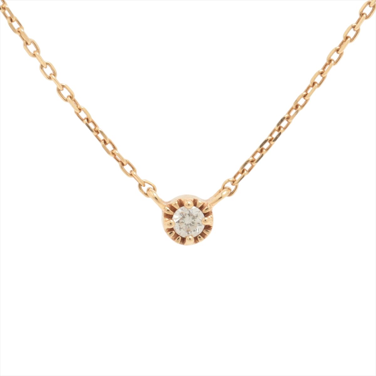 【中古】エテ ダイヤ ネックレス K10(YG) 0.9g 0.02｜ALLU 店