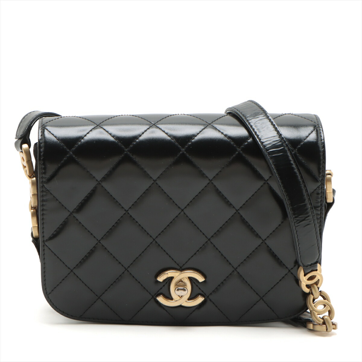 ◆CHANEL◆ マトラッセ ショルダーバッグ ブラック 楽天市場】【中古】シャネル CHANEL マトラッセ チェーン