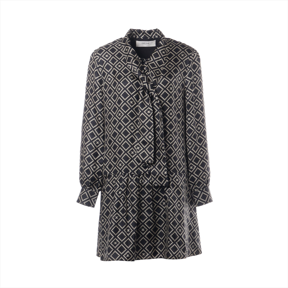 定価198000セリーヌトリオンフ ミニドレス コットンポインテル 定価