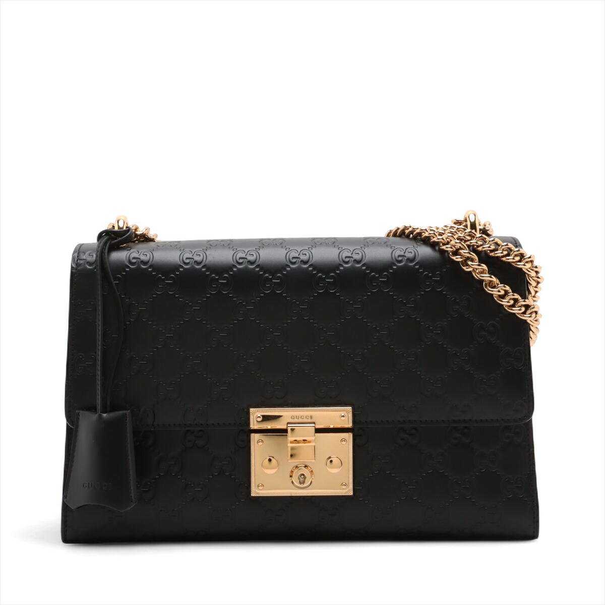 楽天市場】【中古】 GUCCI グッチ パドロックスモールチェーンバッグ