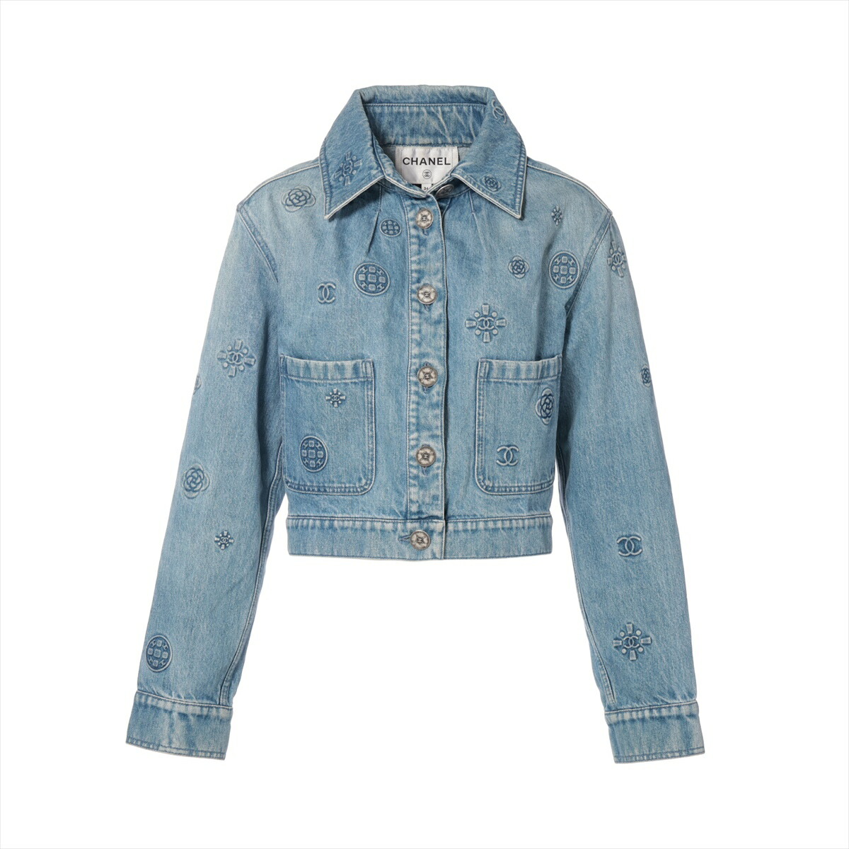 シャネルCHANEL デニムジャケット 淡いカラー 楽天市場】【中古】CHANEL セーラーデニムジャケット ココビーチ