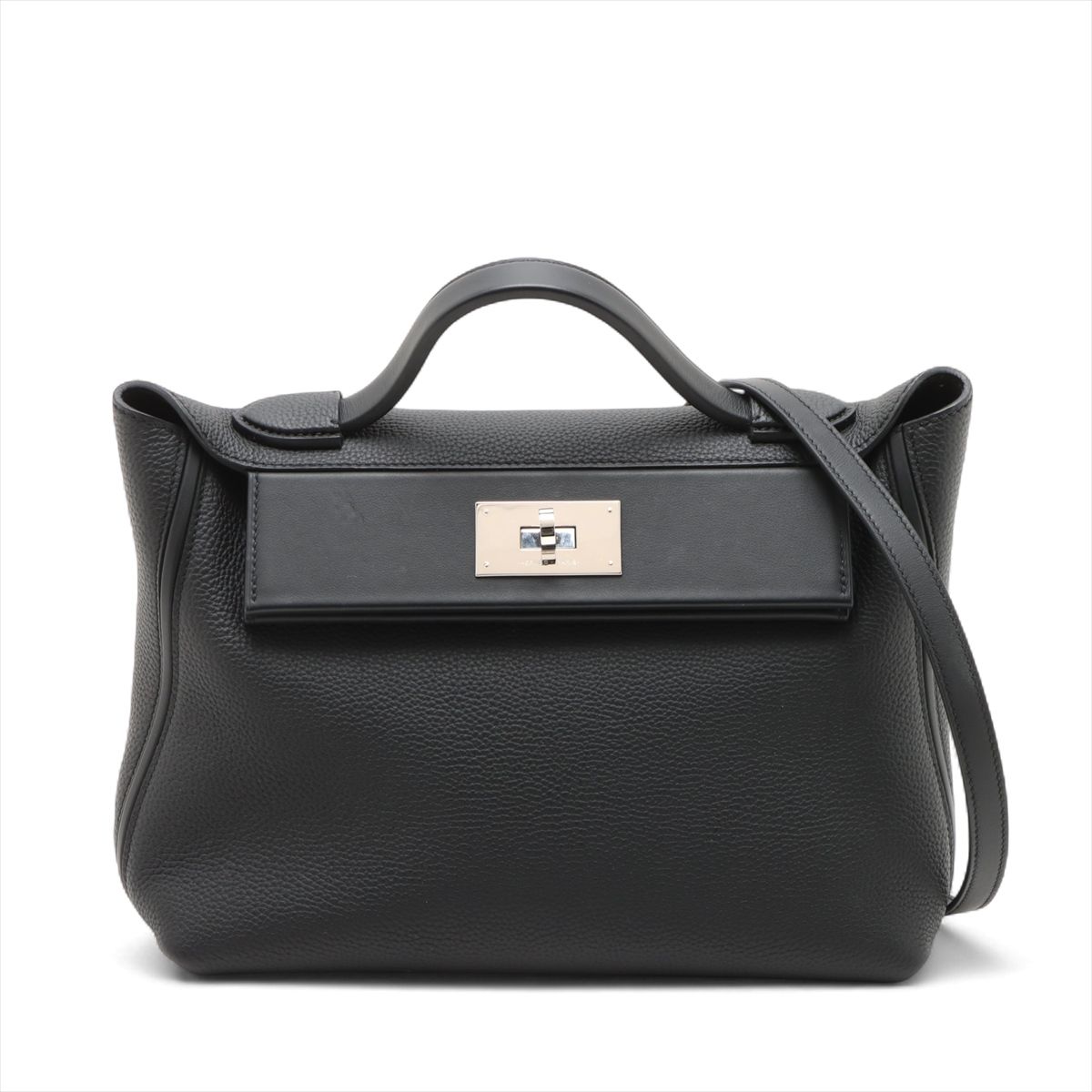 【中古】エルメス サック ヴァンキャトル 24/24 29 トゴ ブラック シルバー金具 K:2025年