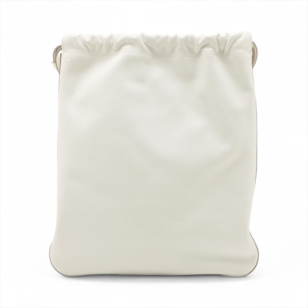 【中古】エルメス ブリダド エバーカラー 白いこと しろがね色金具 D:2019年