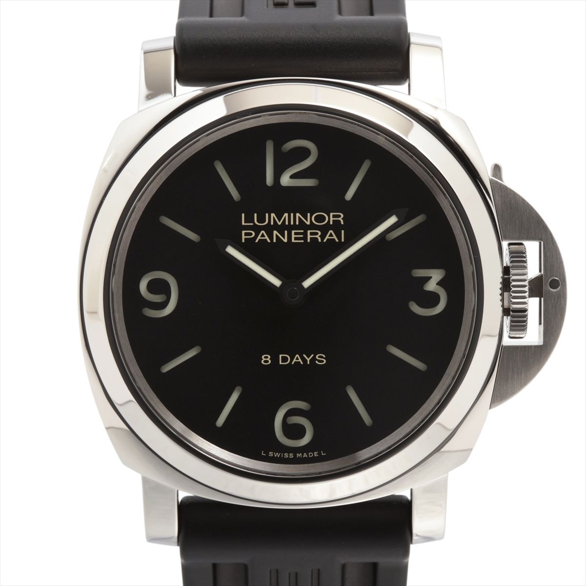 【中古】パネライ ルミノールベース PAM00560 SS SS×ラバー 手巻き ブラック文字盤 322,584円