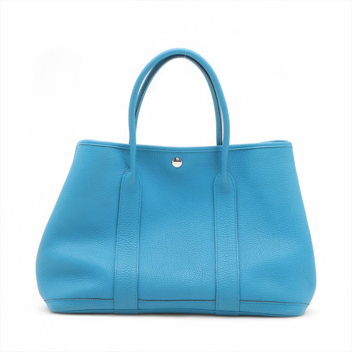 【中古】エルメス 苑地寄りあい36 PM ネゴンダ ブルーザンジバル しろがね色金具 A:2017年