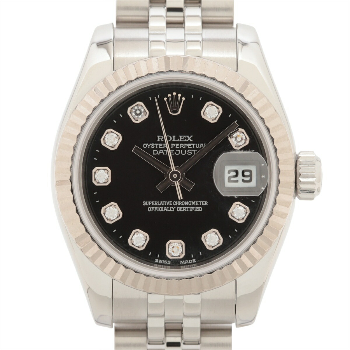 楽天市場】【中古】ロレックス デイトジャスト 179173 Z番 ルーレット