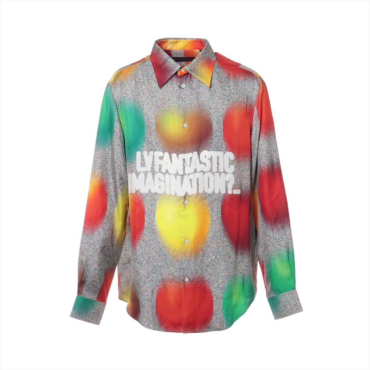 楽天市場】美品 ルイヴィトン 21AW ソルトプリント 総柄シルクシャツ