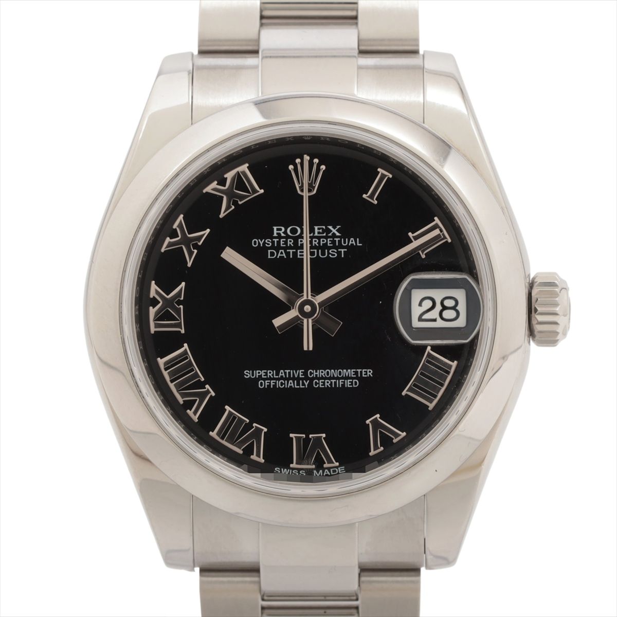 【中古】ロレックス デイトジャスト31 178240 SS SS AT ブラック文字盤|ALLU 店