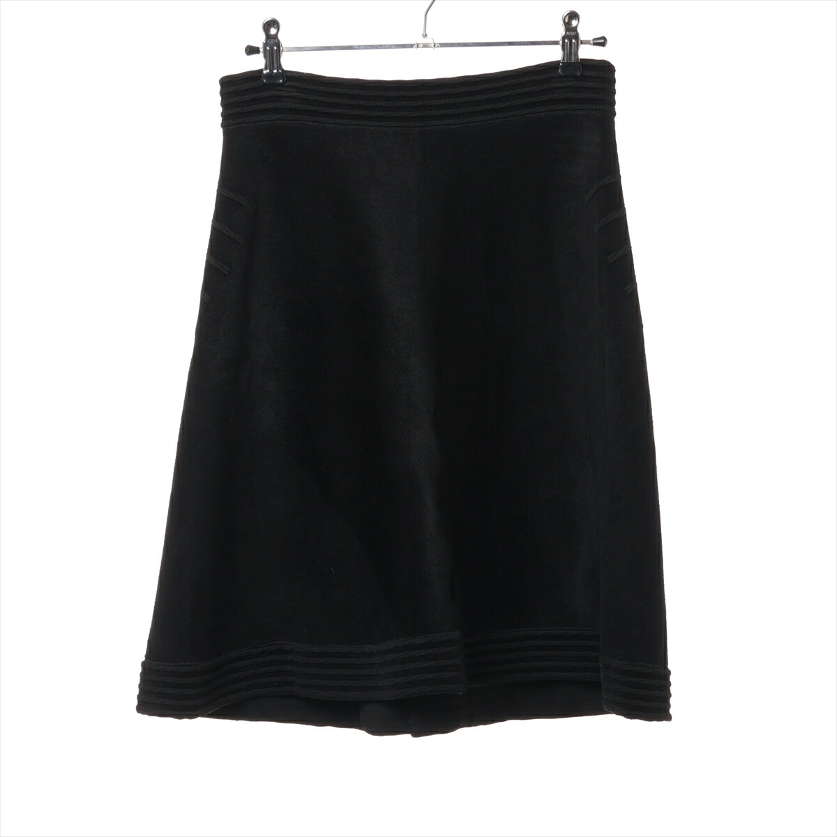 アライア レーヨン×キュプラ スカート 40 ネイビー ベアロ