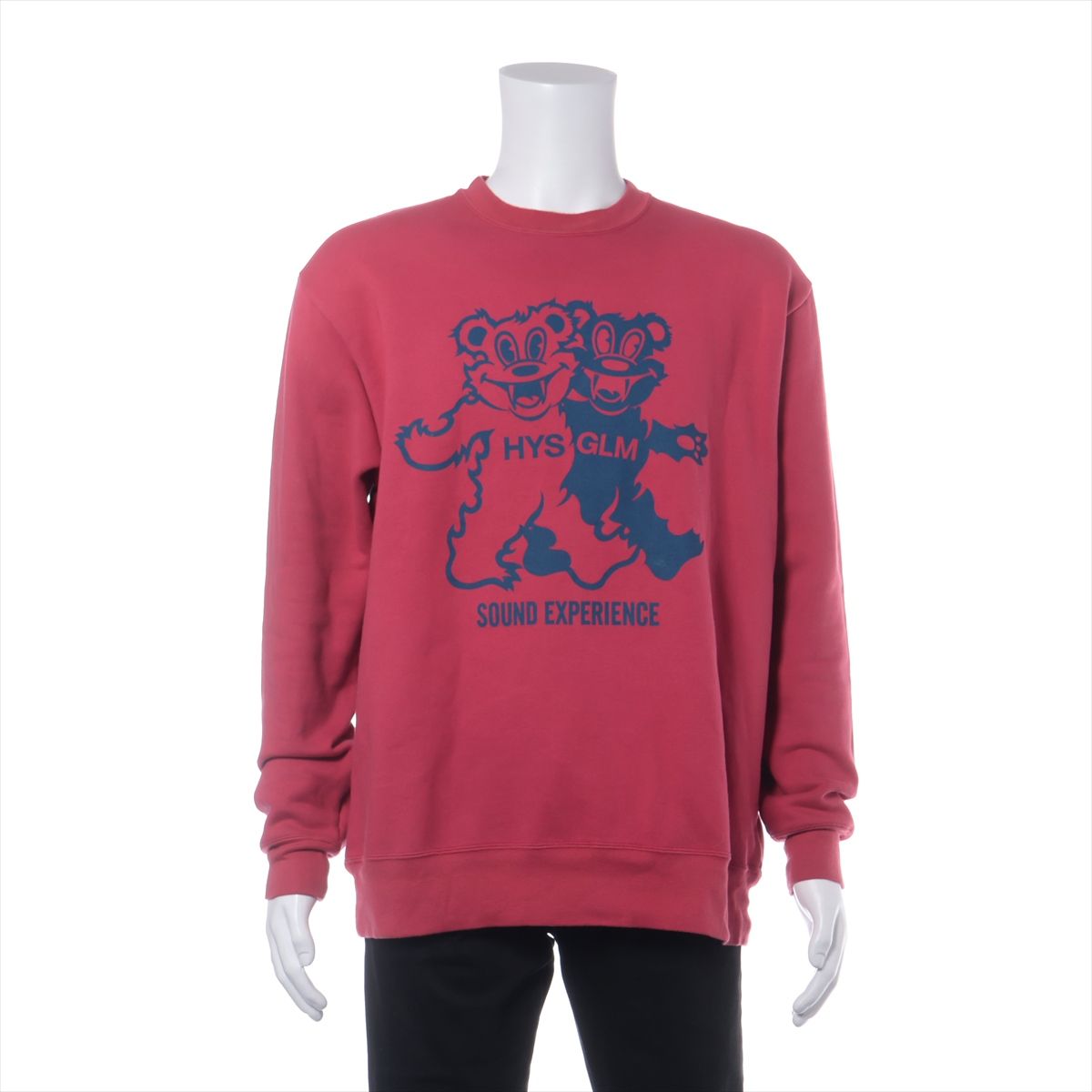 【中古】ヒステリックグラマー コットン スウェット XL メンズ ピンク 02253CS09 シミ有