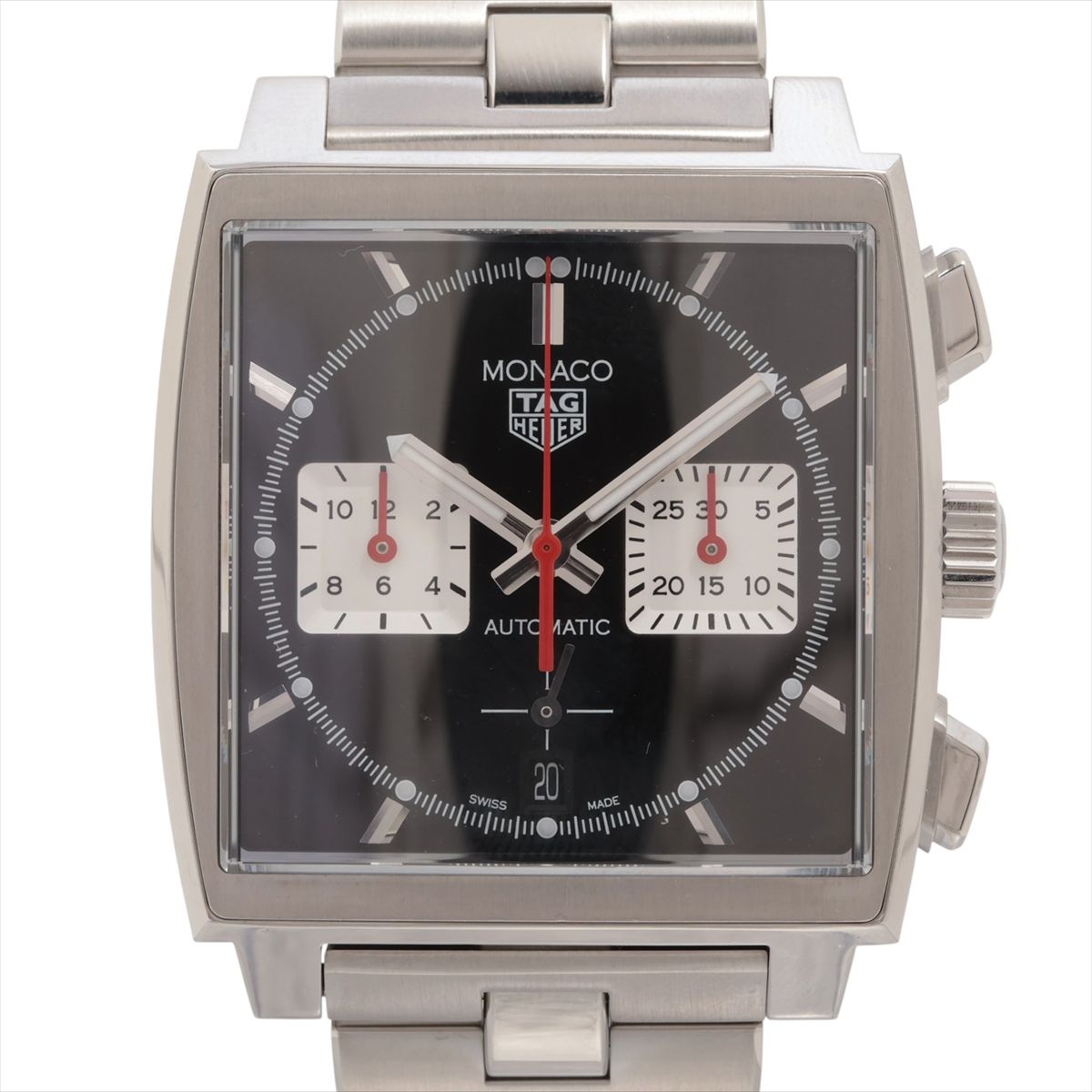 【中古】タグホイヤー モナコ公国 クロノグラフ CBL2113.BA0644 SS SS AT 黒いこと文字記号盤