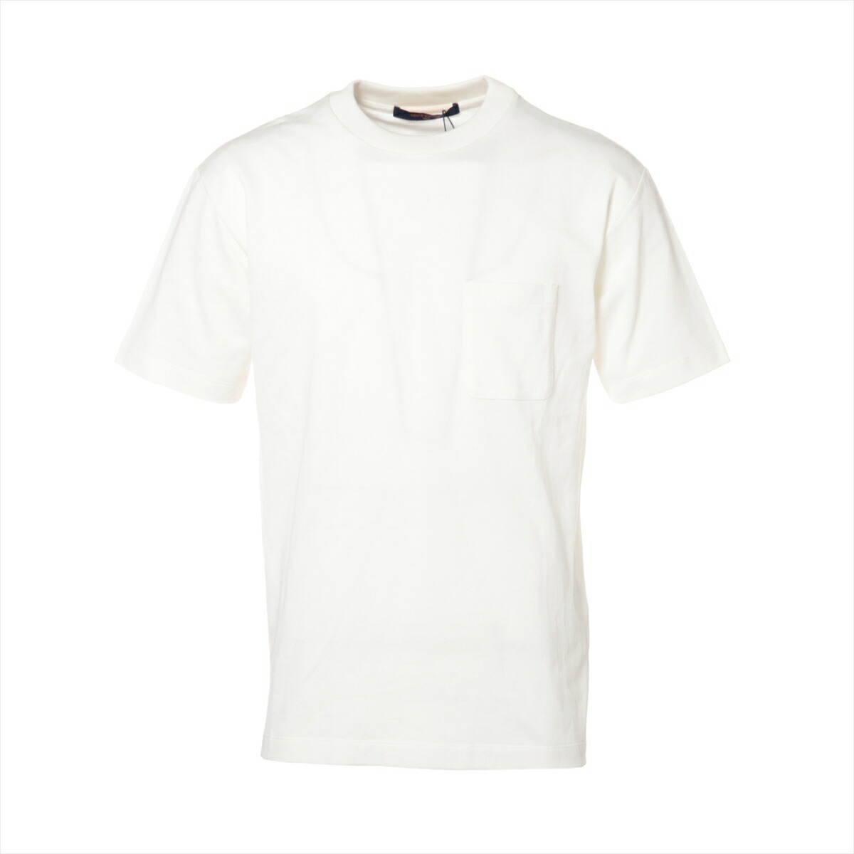 美品　ルイヴィトン　Tシャツ　ダミエ柄　胸ポケット　ホワイト　Sサイズ LOUIS VUITTON ハーフダミエポケットTシャツ (Louis Vuitton/T