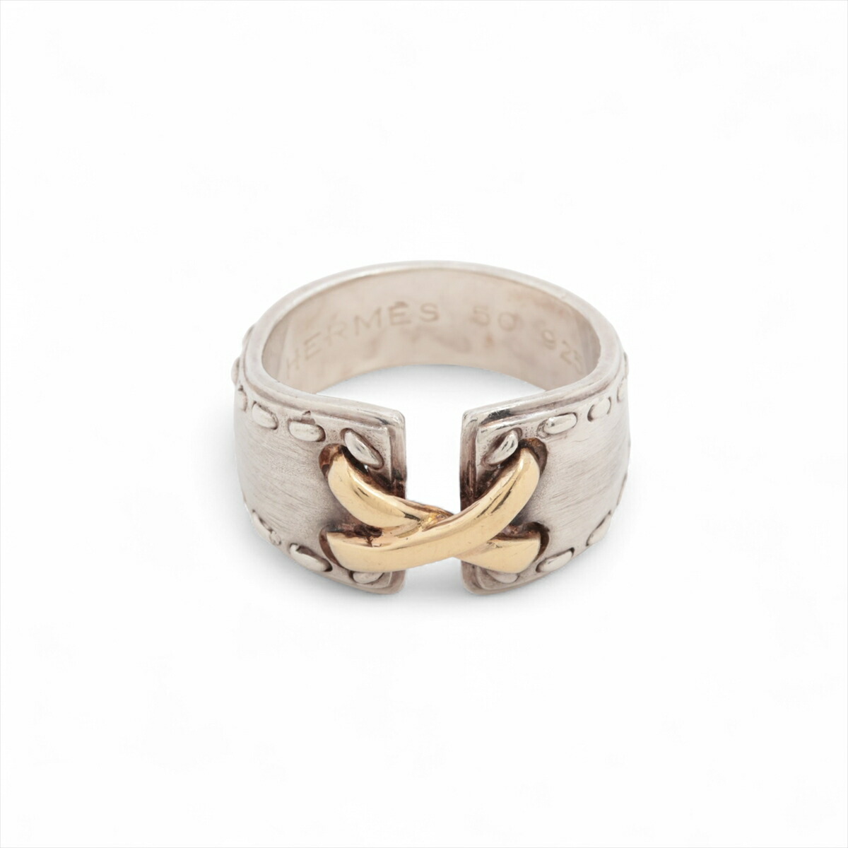 楽天市場】HERMES エルメス メキシコチェーンリング 2連チェーン