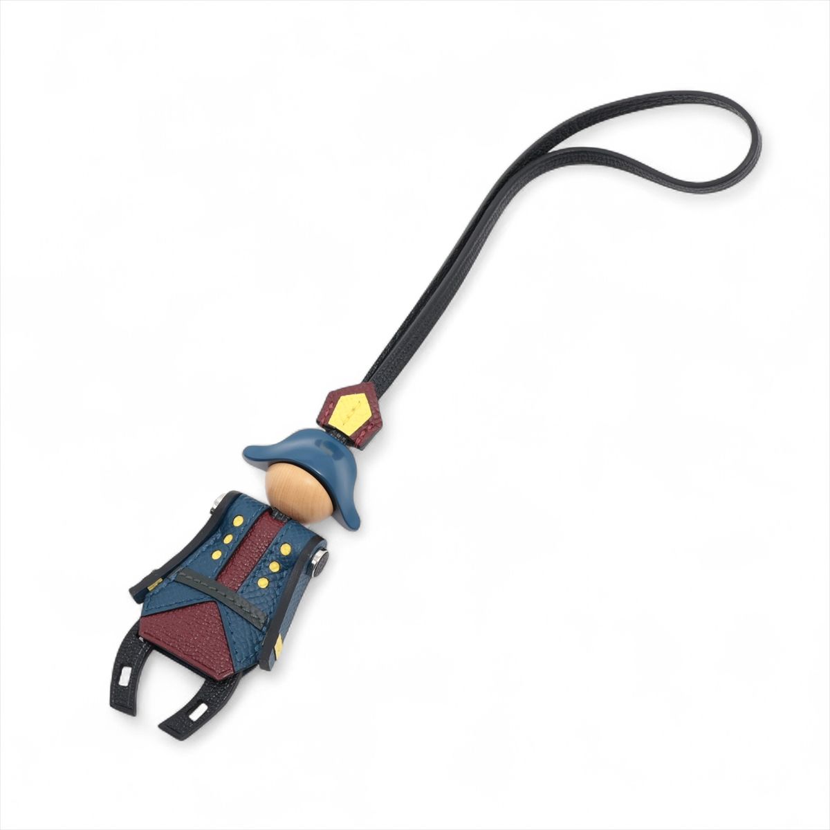 【中古】エルメス 火工品師 K:2025年 引きつける ヴォーエプソン 黒いこと×ディープブルー×ルージュアッシュ×ヴェールフォンセ×シトロン
