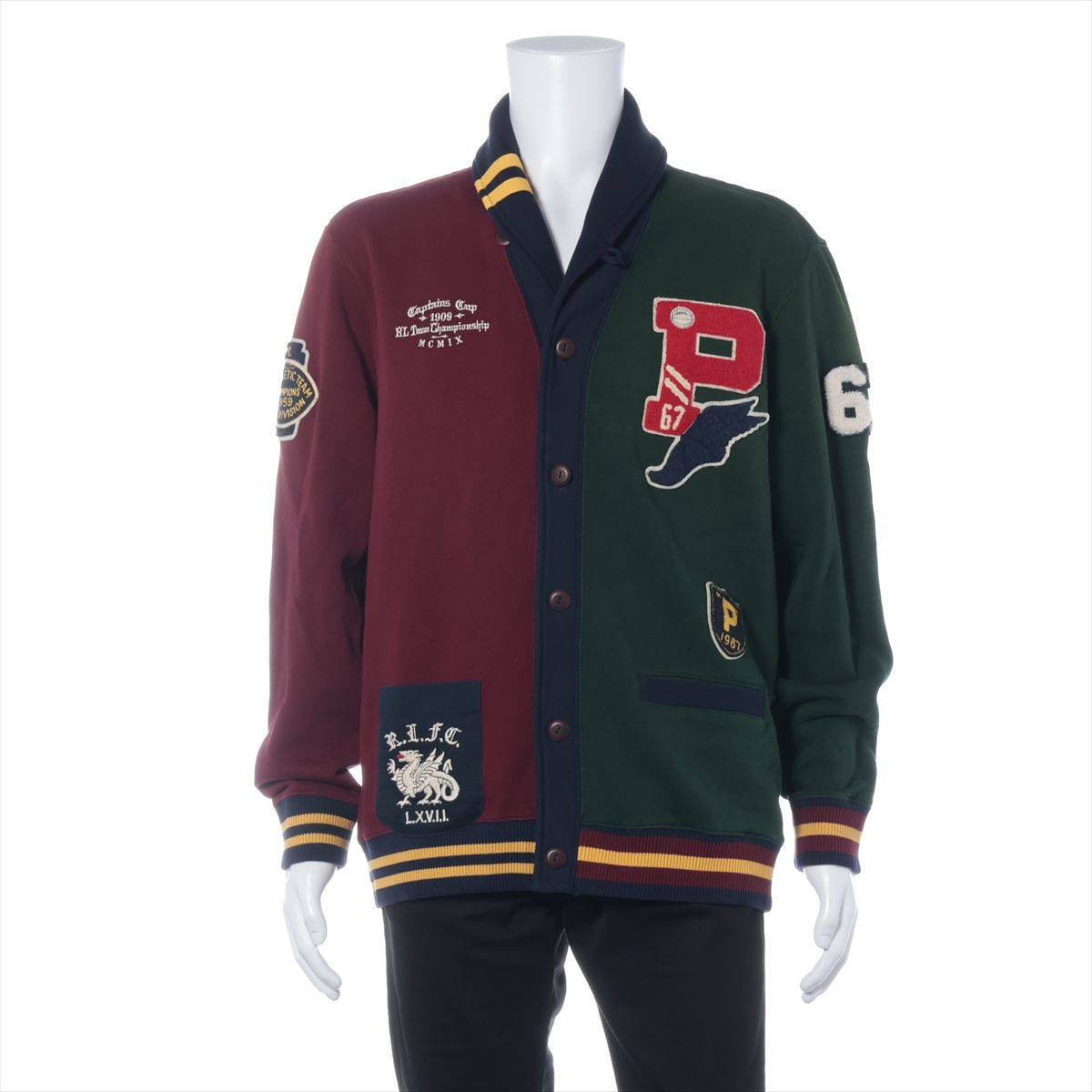 【中古】ポロラルフローレン 綿織物 ジレー L メンズ マルチ色合い  スレ有