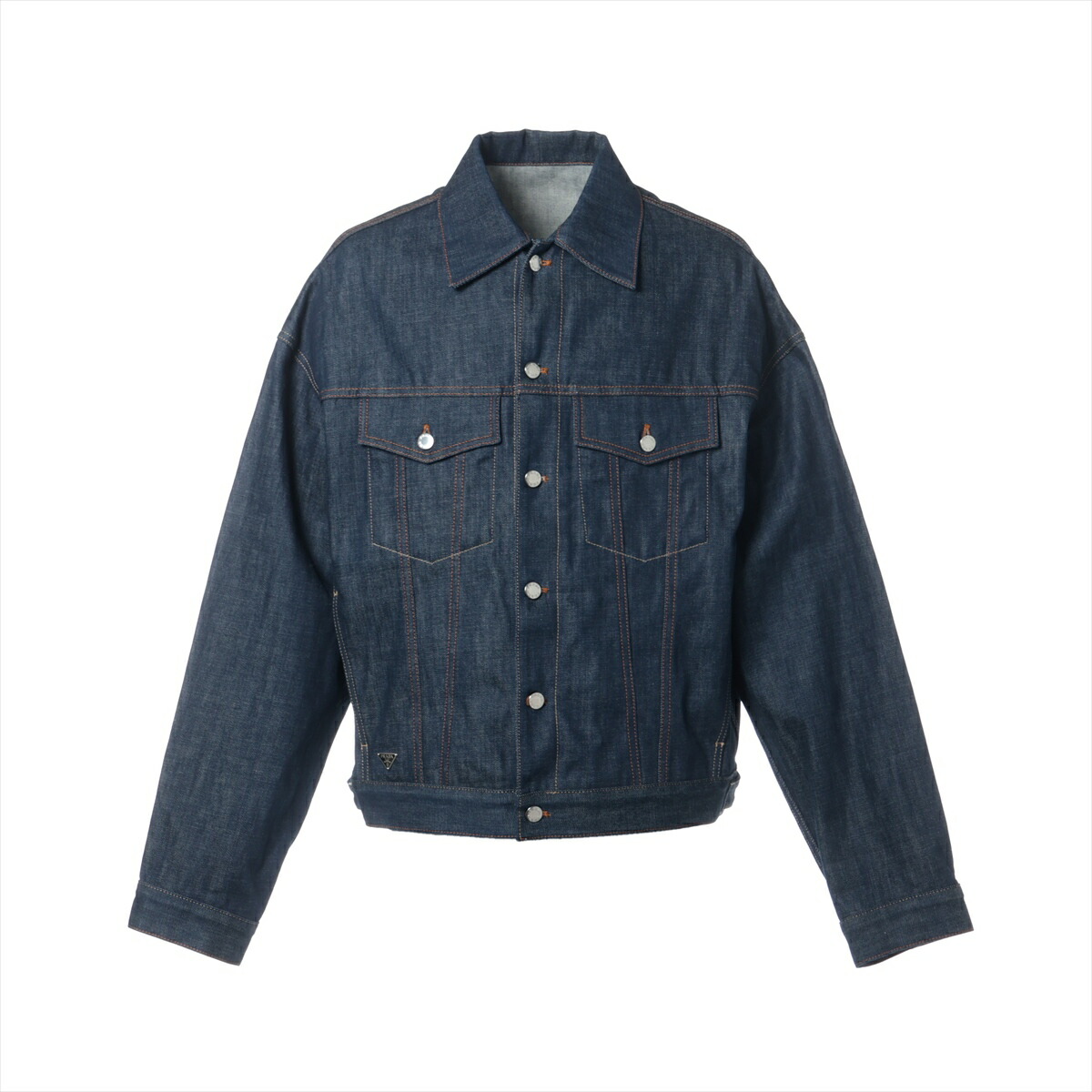 楽天市場】【中古】プラダ トライアングルロゴ 24年 コットン デニム