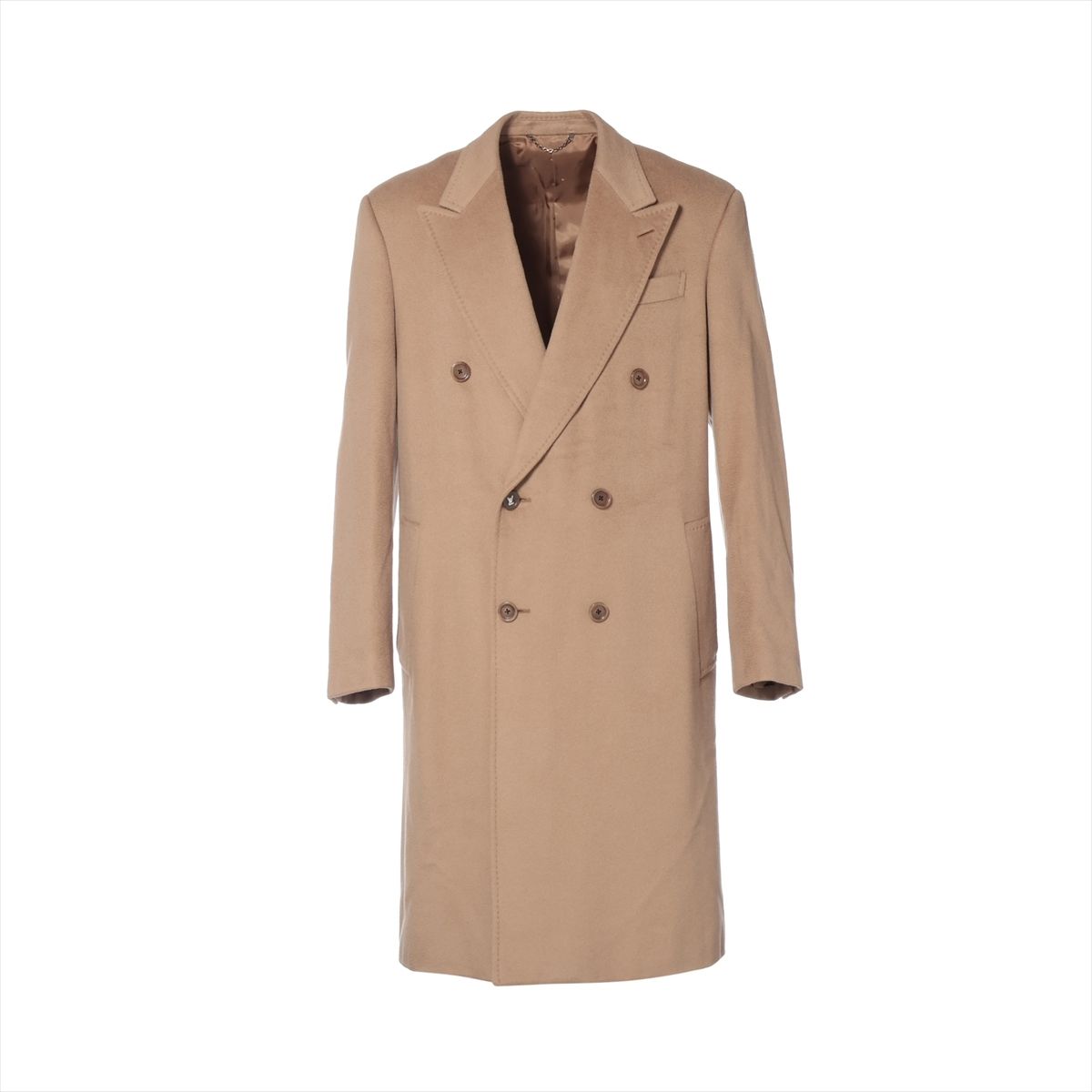 【中古】ヴィトン 19AW ウール チェスターコート 48 メンズ ブラウン RM192Q ボタン補修跡あり｜ALLU 店