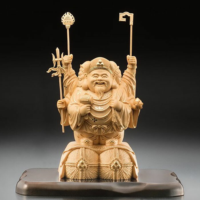 楽天市場】【すぐに使える10％OFFクーポン】三面大黒天 天然檜 金彩