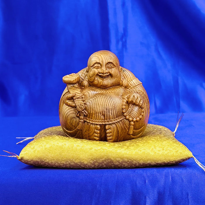 楽天市場】屋久杉 布袋様 七福神 置物 金運 開運グッズ 木彫り お守り