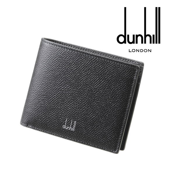 スですので Dunhill - ダンヒル プレーン 二つ折り財布 小銭入れ付き