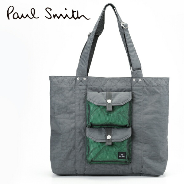 22秋冬モデル ポールスミス Paul Smith トートバッグ グレー Ps 764 74 Off