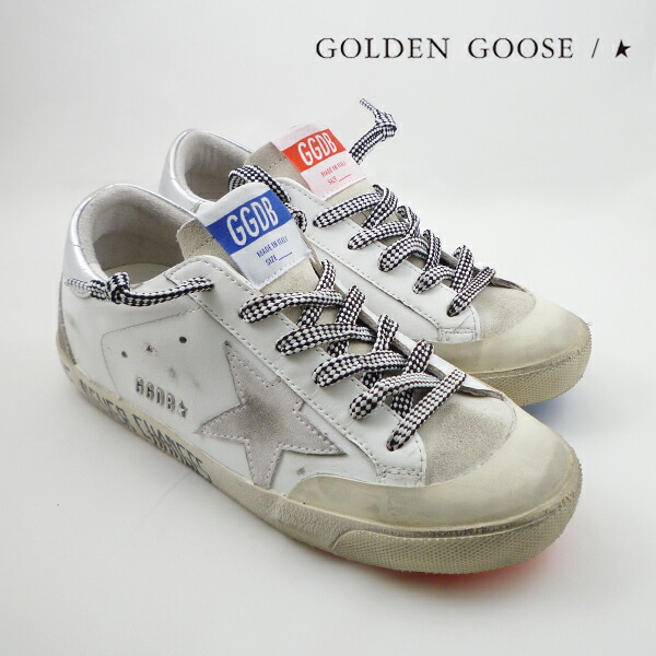 楽天市場】[ゴールデングース]GOLDEN GOOSE レディーススニーカー（ホワイト） GD-018 【ゴールデングースシューズ ゴールデングーススニーカー  ブランド シアリング 本革 カジュアル レディース プレゼント ギフト ホワイトデー 母の日 クリスマス】 : ブランドネクタイ ...