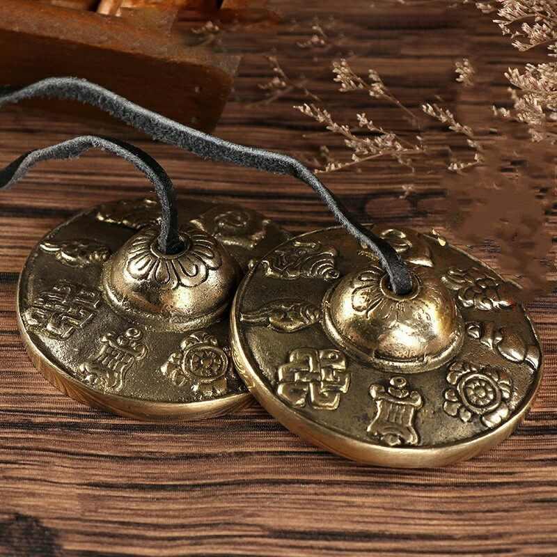 楽天市場】法具 ネパール 手作り 銅製 ティンシャ チベタンシンバル