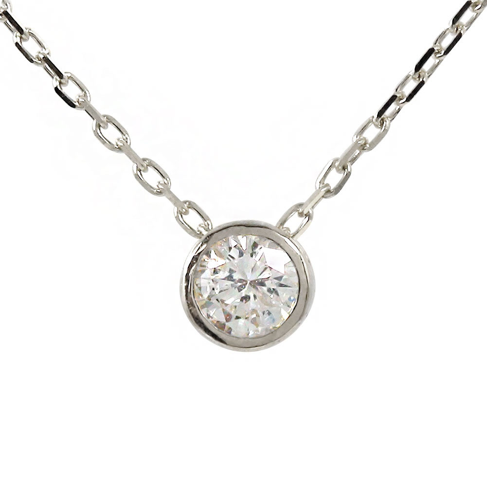 ネックレス ダイヤモンド0.19ct プラチナ SIクラス Dカラー 一粒ダイヤモンド 4月 誕生石 ペンダント ソーティングメモ付 母の日 花以外 彼女 妻 贈り物 2026 送料無料
