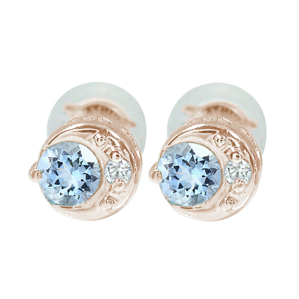 k18wg ダイヤピアス　月型 楽天市場】【20%OFFクーポン】ダイヤモンドピアス 18金 レディース 月