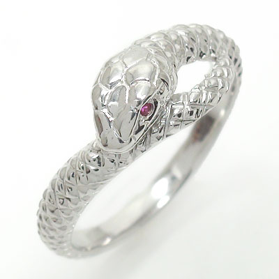 【楽天市場】蛇 指輪 ルビー スネーク ピンキーリング プラチナ900 ギフト 贈り物 プレゼント 誕生日 自分へのご褒美に ファッション