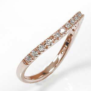 リング ハーフエタニティ― 18金 ダイヤモンド 0.20ct カーブ 指輪 ダイアピンキー エタニティ4月 誕生石 送料無料 母の日 花以外 彼女 妻 贈り物 2026