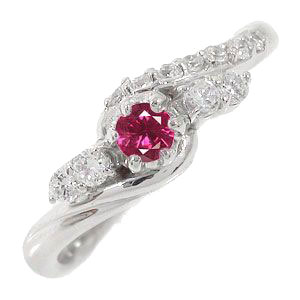 リング ピンキーリング ルビー 10金 指輪 0.17ct ダイヤモンドリング レディース ユニセックス 誕生日 記念日 母の日7月 誕生石 送料無料 花以外 彼女 妻 贈り物 2026
