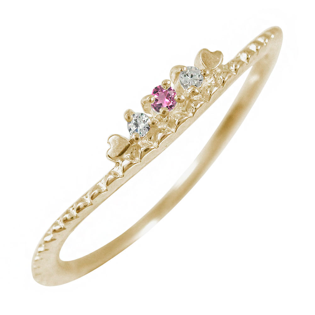 注目ブランド ピンクトルマリン ミル ハート リング 指輪 10金送料無料 母の日 花以外 楽天市場 Www Caymanislandsrealty Com