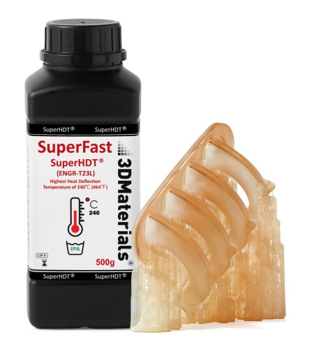 SuperHDT 3Dプリンター用樹脂, 最高の熱変形温度240[度]を持ち, 高温に耐える精密なプロトタイプ作製が可能 韓国製 3DMaterials (500g)