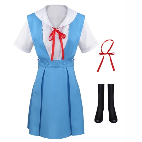 新品未使用レア希少タグ付きエヴァンゲリオンマリ制服ワンピースコスプレ私服 imgrc0087755729.jpg