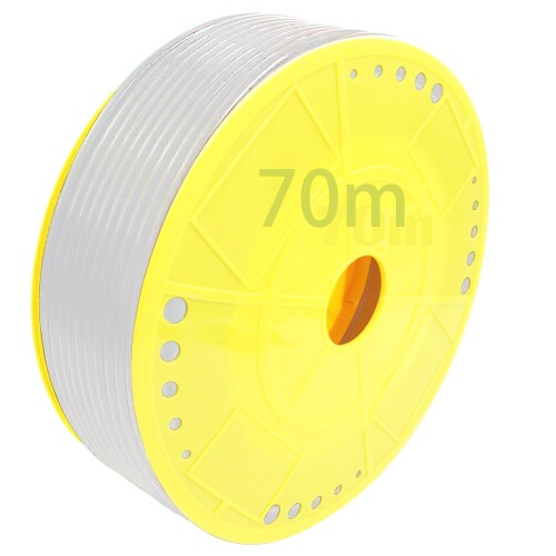 エアチューブ 水槽、外径8mm×内径5mm、Dujelixa エアチューブ （乳白色の 70M）、フレキシブルポリエチレン空気圧ホース (PE)適用対象注入パイプ、エアチューブ ジョイント、機械式オイル