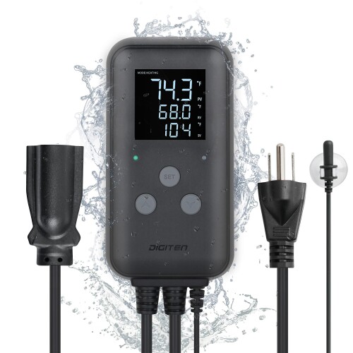 DIGITEN雨合羽気温制御装置DTC310デジタル気温制御装置海洋博物館気温制御装置暖房器用植木室サーモスタット10A室外ヒートマットサーモスタットコントローラー若木用