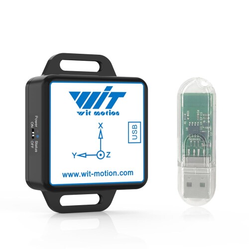 (加速度計+傾斜計) BWT61CL MPU6050高精度6軸ジャイロスコープ+角度（XY0.05°精度）+カルマンフィルター付き, パッケージに含まれているUSB-HIDアダプター