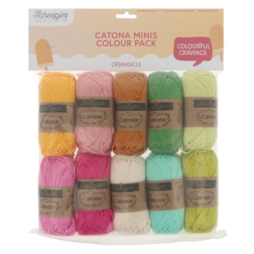 Scheepjes Catona colour pack 10x25g - 1pc - Creamsicle