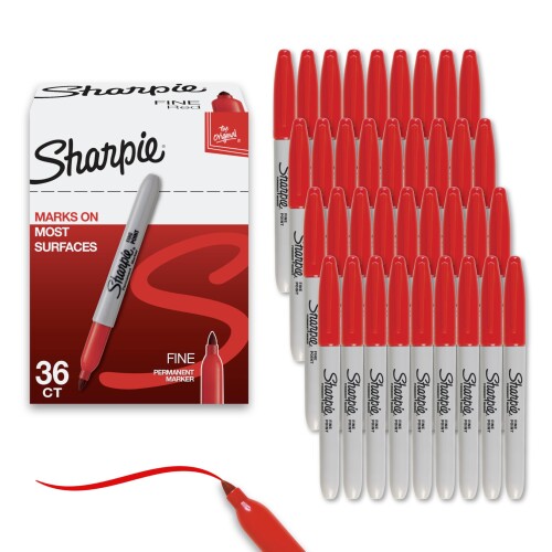 (シャーピー) Sharpie 油性書き込み 窮まり寄せあわせ 細字目じるし＆極細書き込み 36-Count