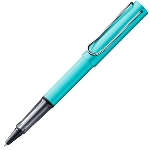 LAMY（ラミー）AL-star トルマリン ローラー ボールペン - 透明で人間工学に基づいたグリップのペン 線幅 M - 軽量アルミニウム製ボディ - ローラーボール リフィル 黒 LAMY M 63 付き