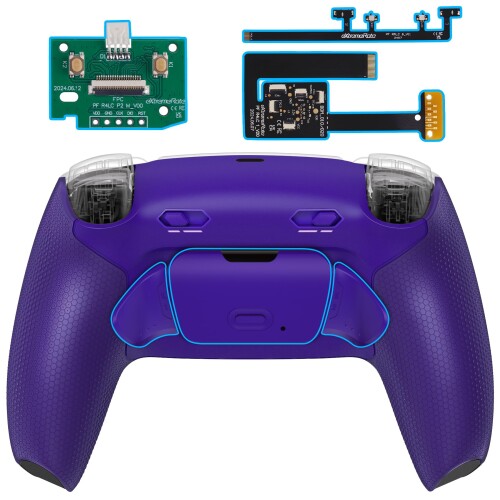 eXtremeRate ps5コントローラーBDM-010/020対応RISE Plus MAXバックパドルキット、クリッキートリガーストップ＆ラバーグリップ付き、ps5コントローラー対応用リマップ可能な背面ボタンキット-コ｜アルメリアセカンドストア