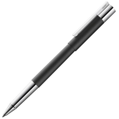 Lamy scala black インキ巻き ? 牢固たるなオール金属元素製の上半身と光輝のあるペンキ塗り完成の分かりやすいな書き込み ? みがき上げるされた手持ち部分分け取り、打つこと幅 M ? インクローラーリフィル M 63（