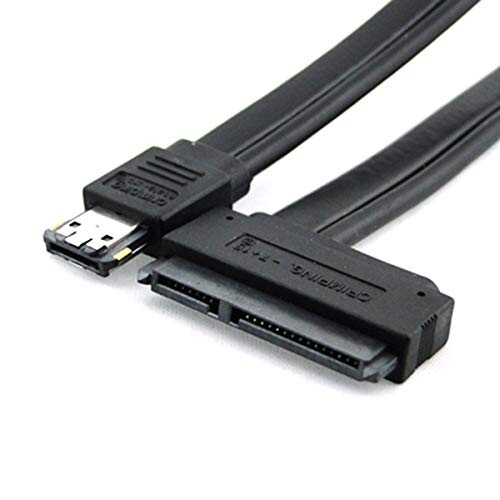 CY 50 cmデュアル電源12 V、電源eSATA USB 2.0 5 V eSATApコンボto 22pin SATAケーブル2.5 3.5ハードディスクドライブ画像