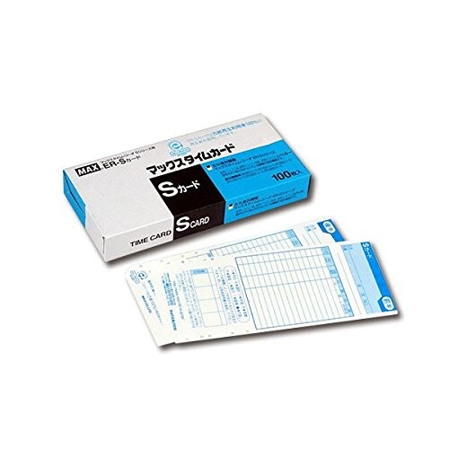 (まとめ) マックス タイムレコーダ用歌留多 ER-S歌留多 青碧 ER90060 1容器に並べる(100枚)  ds-1585047