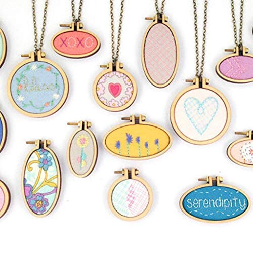 楽天市場】ミニ 刺繍枠 全7種 セット □ ミニチュア 木枠 小さい
