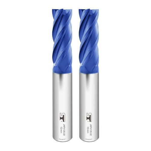 スピードタイガー JHF 4枚刃 エンドミル スクエア 刃径 12mm タングステン鋼 超硬 AlTiSiNコート カッター 2個入り セット 8,456円