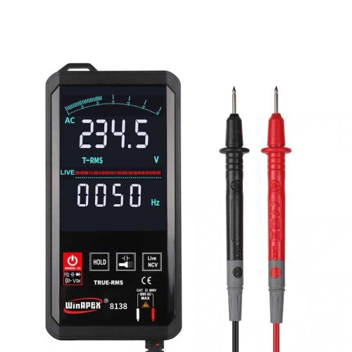 zmart タッチスクリーン マルチ米突 自動小銃 デジタル 6000かぞえ上げる 賢しい走査 AC DC 価値付ける NCV 真のRMS 価値付ける