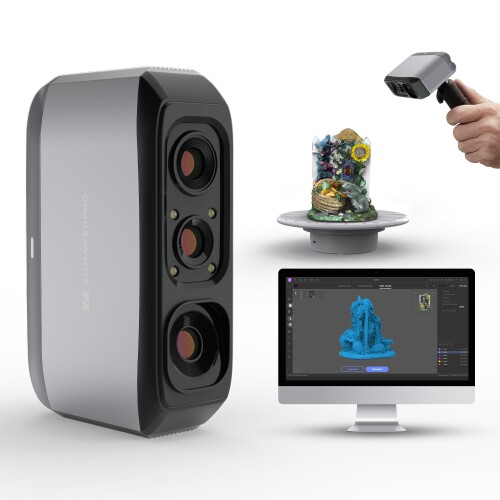 3DMakerpro Moose Lite 3dスキャナ 3D刷り上げる用、0.05粍 高正確性ハンデ3Dひな形スキャナ、走査速力度 10FPS、手ブレ手を加える水晶体、Windows/MacOS相応う (繰り上げる評点版)